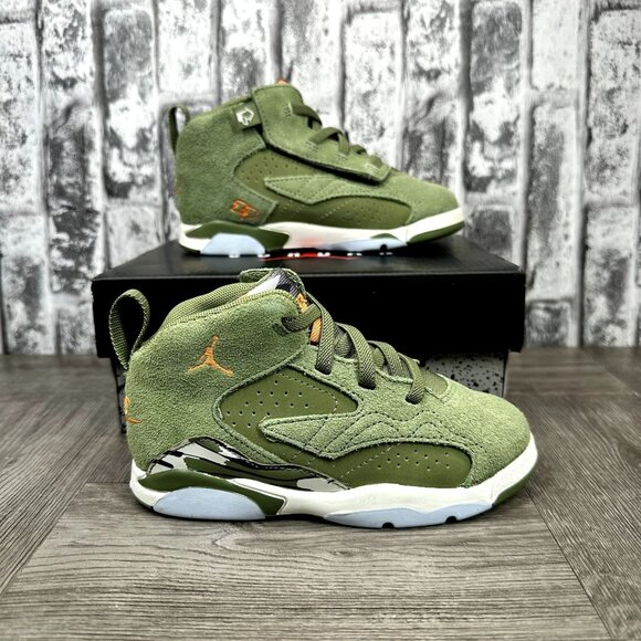 Jordan Other - Jordan MVP Toddler size 8c Olive Green MidTop Sneakers